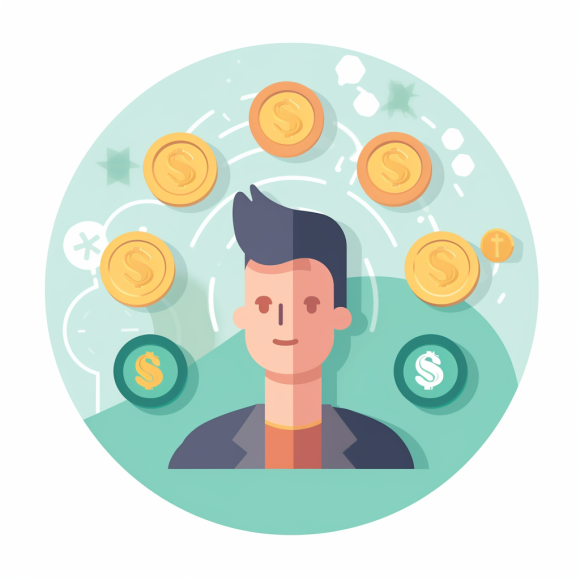Illustration representing client-based revenue